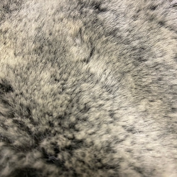 Jones New York Long Faux Suede Jacket with Faux Fur Collar Size M - Picture 10 of 10